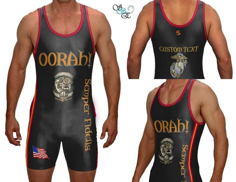 usmc wrestling singlet
