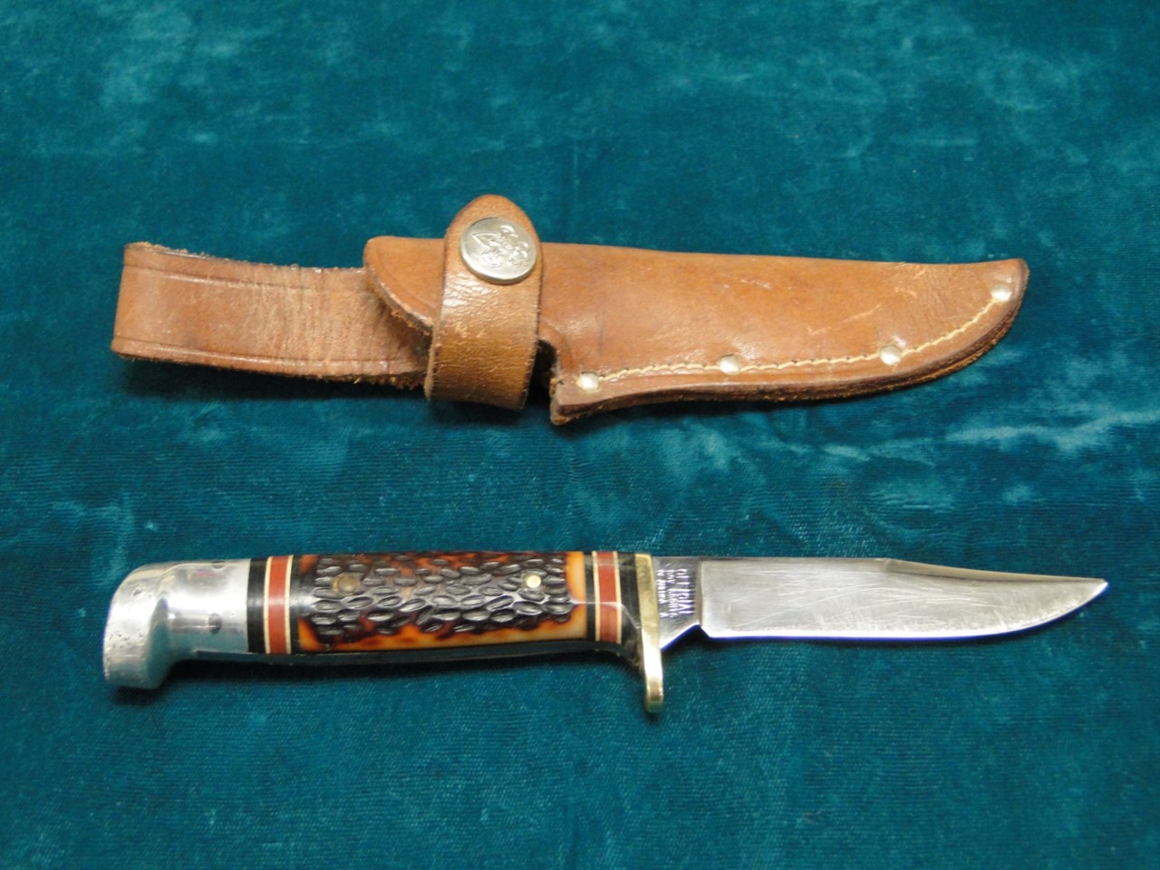 Western USA Official Boy Scouts Of America Fixed Blade Knife with