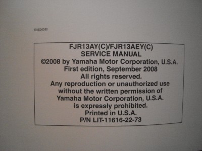 free yamaha motorcycle service manuals