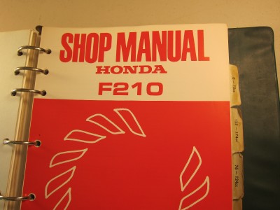 Honda f210 tiller shop manual #3