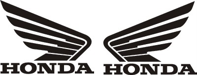 Honda Wings Decal Honda Wings 115mm x 90mm