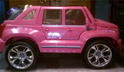 Power Wheels Barbie Hybrid Cadillac Escalade Ext Pink Ebay