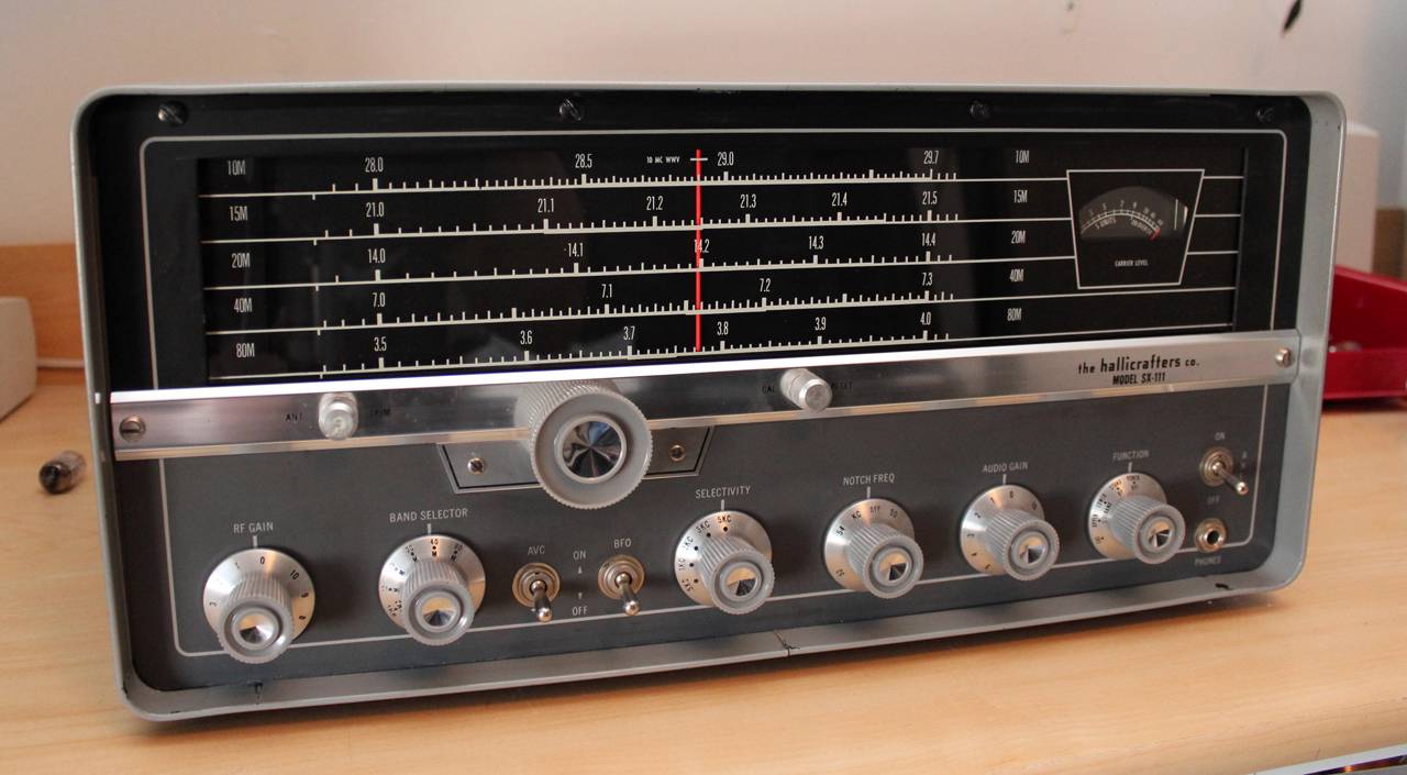 Hallicrafters SX111 Mk1 Ham Radio Receiver w/ Original Box Manual and