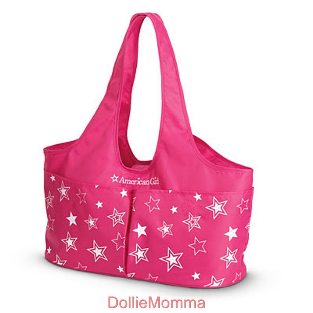 AMERICAN-GIRL-Pink-Starry-Two-Doll-TOTE-Carring-Bag-Holds-2-Dolls ...