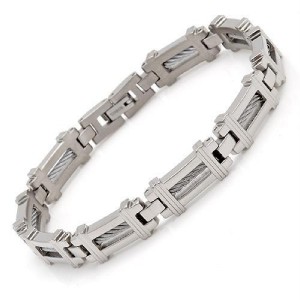 Majestic Gents Titanium Bracelet - 8.5 inches long