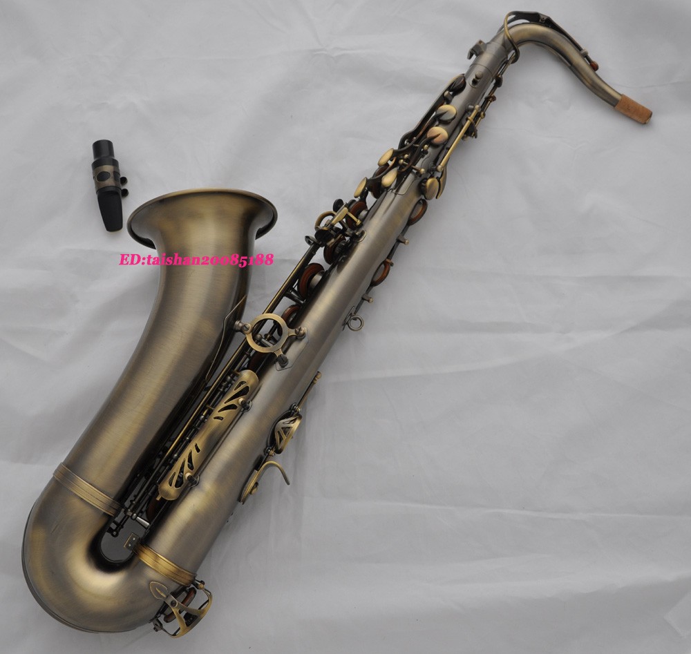 Professional qualit Antique Bb Tenor SAX Saxophone Low B to high F with