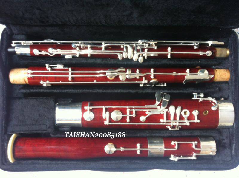 Professional Maple wooden silver plated key Bassoon High D E key with