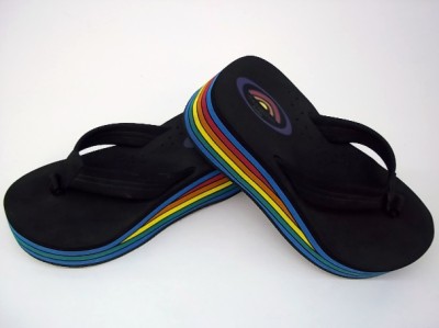 Wide Width Women Sandals on Rainbow Sandals 6 Layer Wedge Flip Flops Large Approx Women Size 10