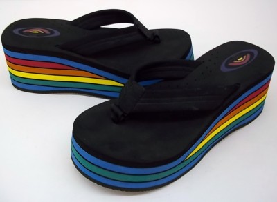 wide width wedge flip flops