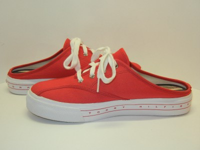 tommy hilfiger red flats