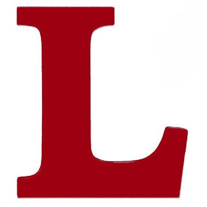 Kidkraft Wooden MDF Wall Hanging Letter 8 Inch High x .6 Thick Red | eBay