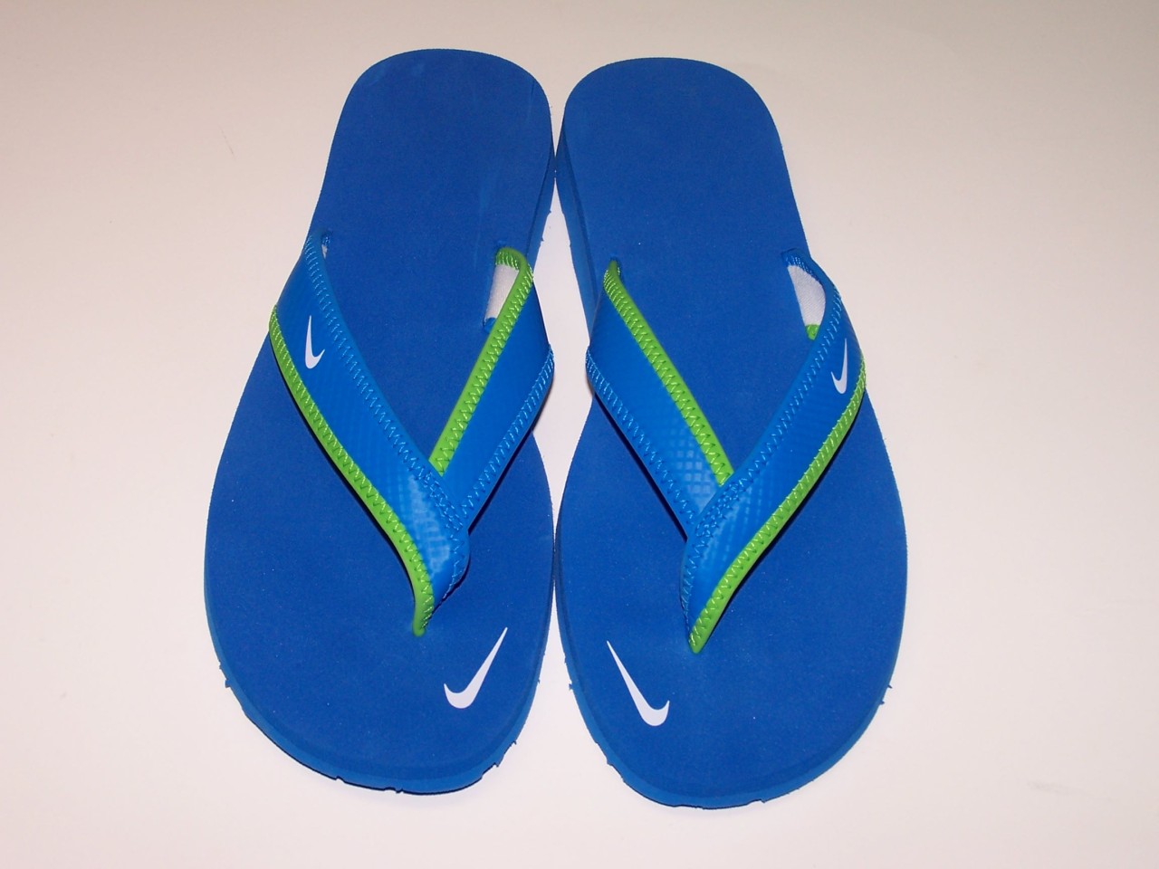 Nike Flip Flops Solay Thong Sandals Blue/White Print Women's 7-8-9-10 NWT | eBay