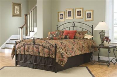 Daybed Frames Full Size on Full Size Bellamy Metal Bed W Frame Hammered Brown Ebay