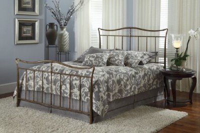 Metal Queen Size  Frame on Queen Size Cortland Metal Bed W  Frame   Ember Finish   Ebay