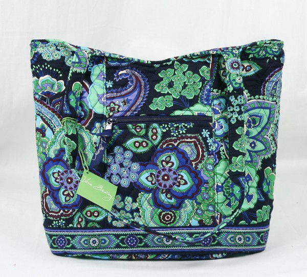 NWT VERA BRADLEY BLUE RHAPSODY BUCKET TOTE BAG PURSE eBay