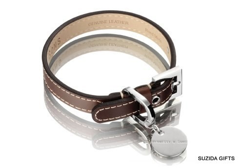 ... -Sons-Designer-Hand-Made-British-Saddle-Leather-Dog-Collar-NEW-BOXED ... -Sons-Designer-Hand-Made-British-Saddle-Leather-Dog-Collar-NEW-BOXED