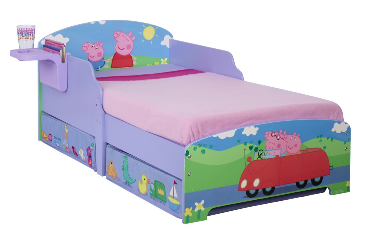 有关以下物品的详细资料: peppa pig toddler childs kids bed