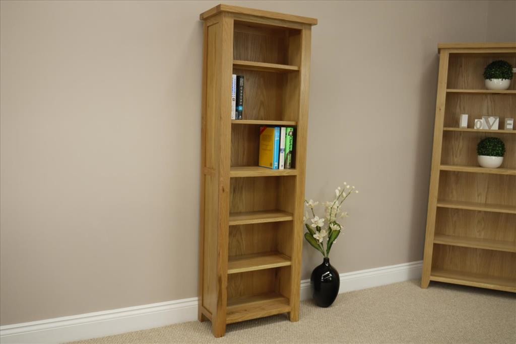 CHELSEA OAK 6'X2' TALL NARROW SPACIOUS BOOKCASE UNIT FULLY ASSEMBLED SOLID WOOD eBay
