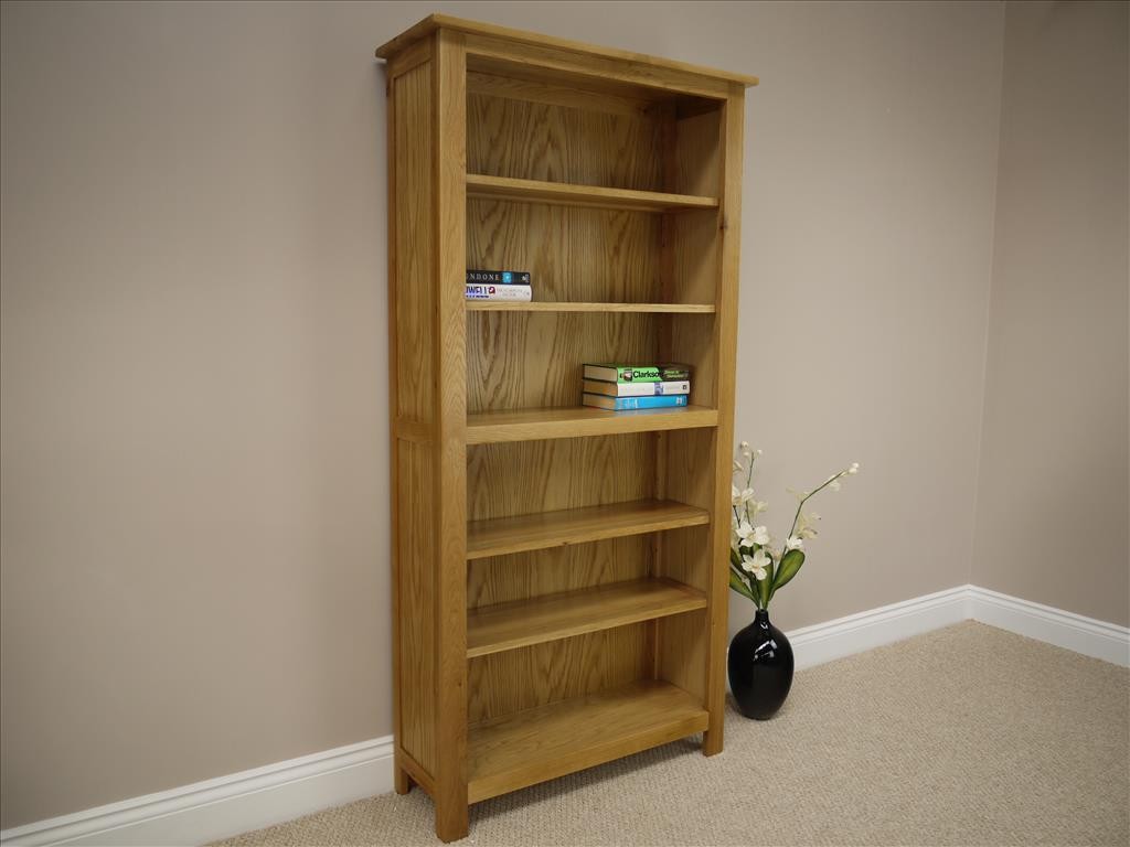 SOLID OAKLAND CHUNKY OAK BOOKCASE / BOOKSHELFSHELVINGSTORAGE TALL