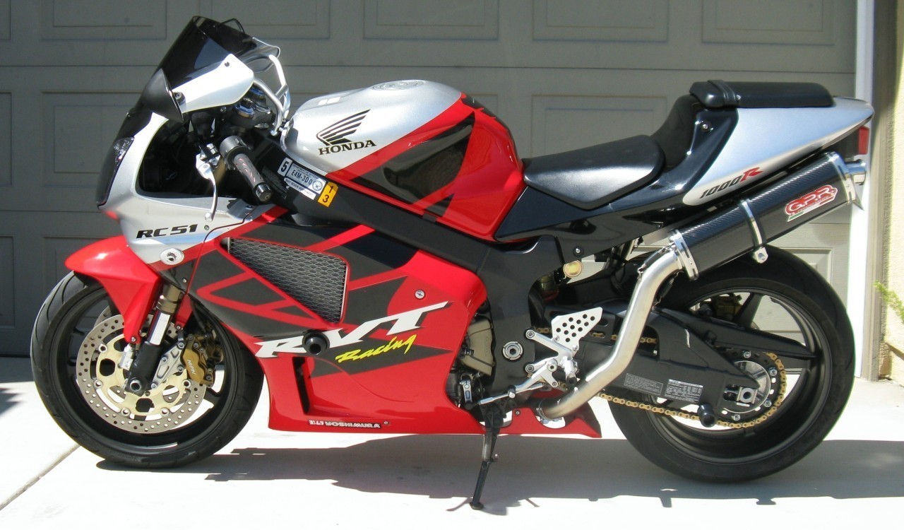 Honda rc51 high mount exhaust #2