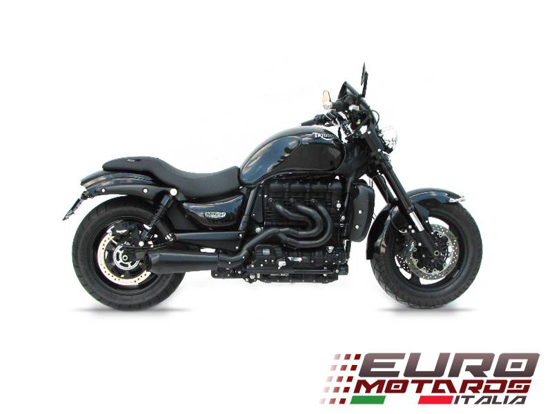 Triumph Rocket III Zard Exhaust 3in1 Full System Snake Welding Black eBay