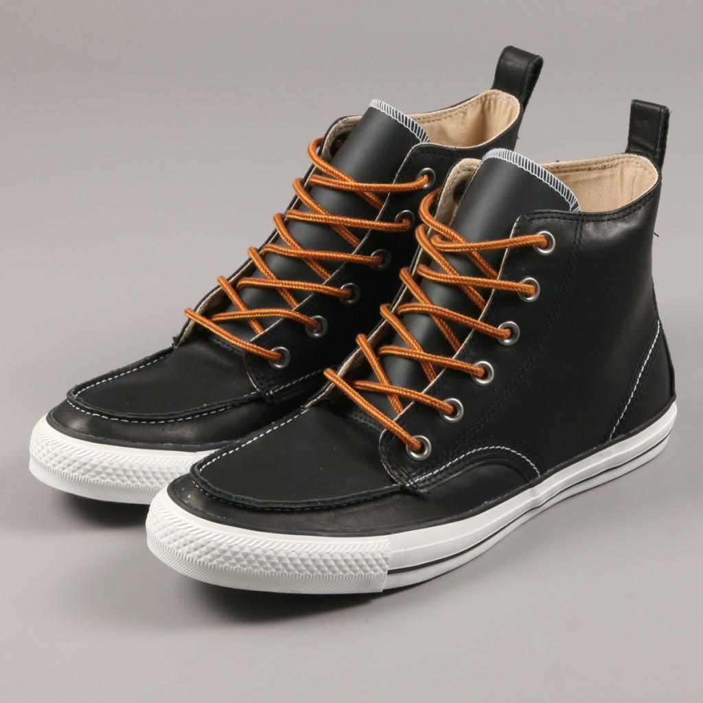 knee high black converse boots