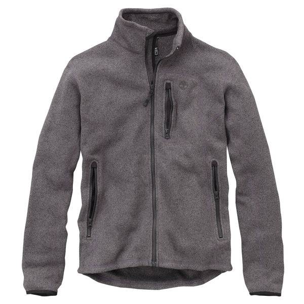 Timberland Men's Marled FullZip Fleece Jacket Charcoal BRAND NEW eBay
