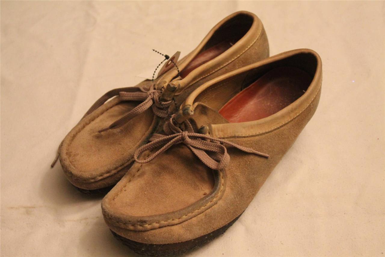 wallabee dark tan combination