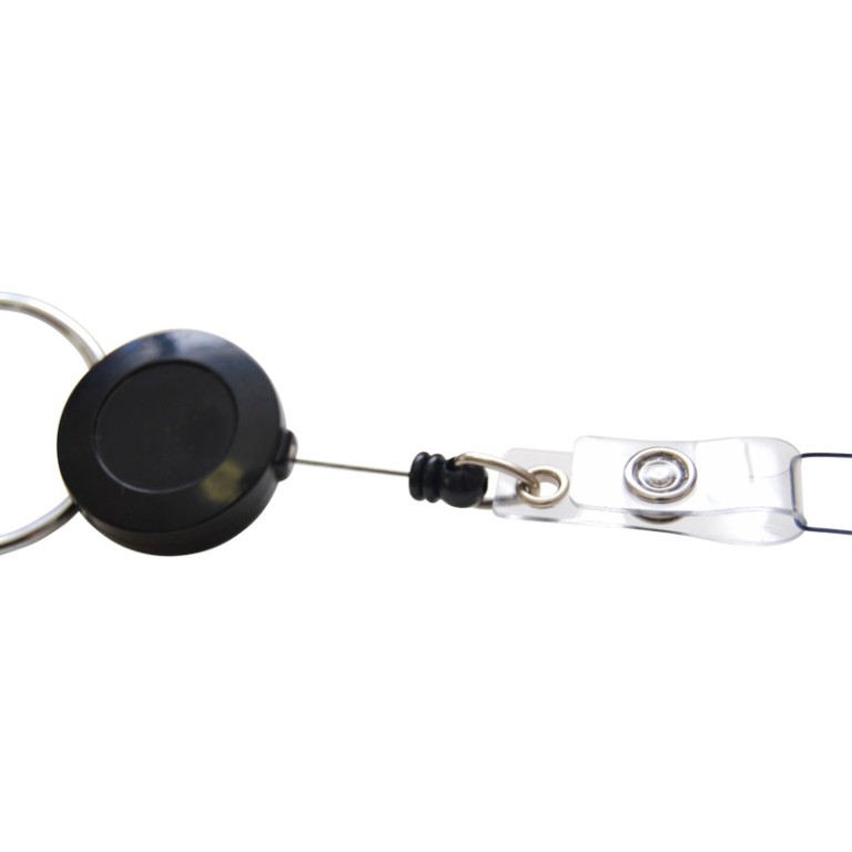 ID CLIP 2x ID CARD BADGE HOLDER Clip Reel 77cm Longest String