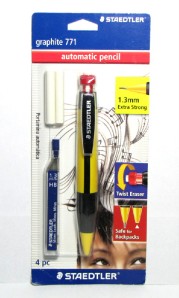 Staedtler Mechanical Pencil 1 3mm Thick Lead 4pc Set On Popscreen