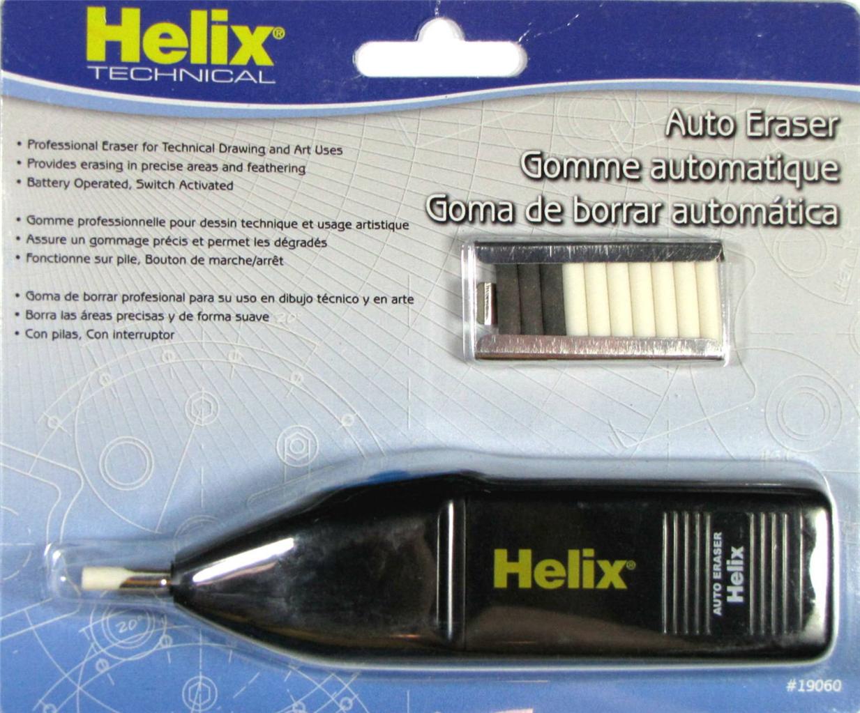 Helix Auto Eraser Refills Gray Eraser Strips for Ink 10/PK 19062