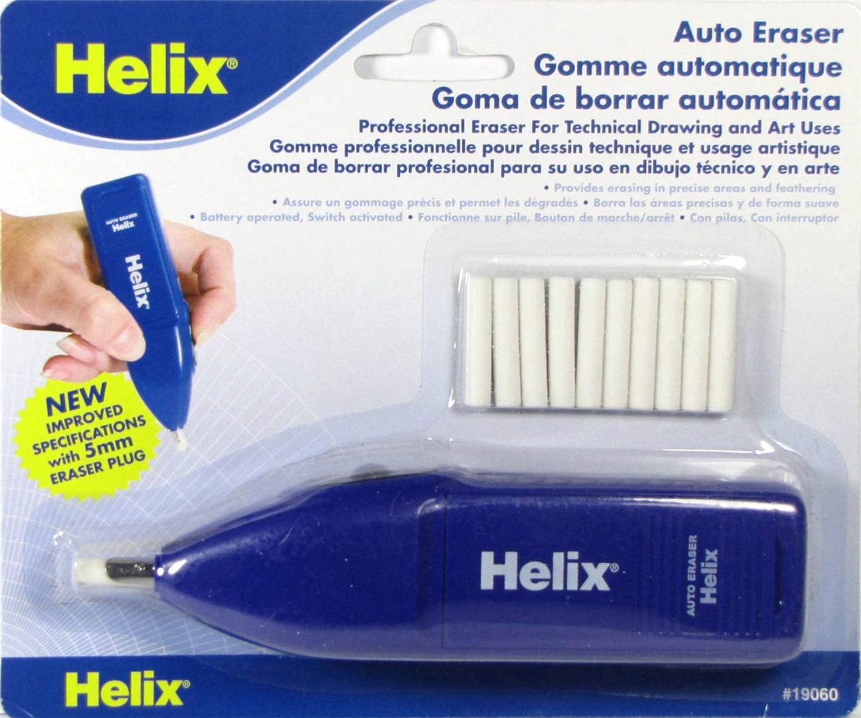 Helix Auto Eraser Refills White Eraser Strips for Graphite 30/PK
