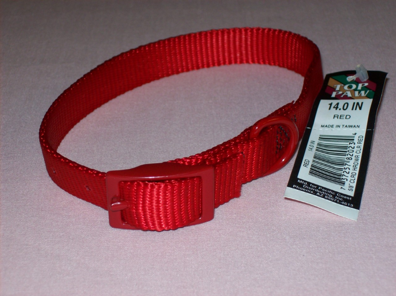 Dog 4' Leash & 14" Collar Set Top Paw 5/8" NEW U pick