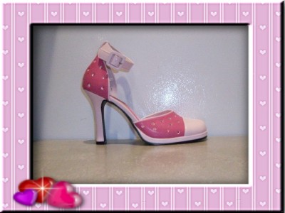 High Heel Saddle Shoes on Retro Pink   Hot Pink High Heel Saddle Shoes Pumps  8 5   Ebay