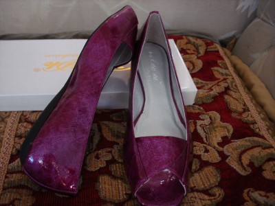 Flat Peep  Wedding Shoes on Purple Flat Comfortable Peep Toe Women Shoes Size 7   Ebay