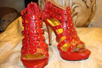 Girls Shoes Size on Red Women High Heel Shoes Platform Gladiator Size 6 5  High Heel