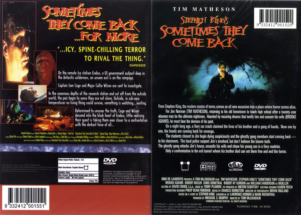 Sometimes They Come Back TV Movie 1991 - IMDb