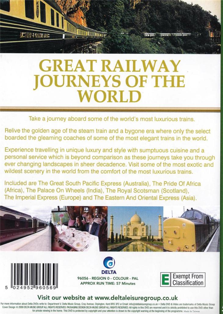 Great Railway Journeys OF THE World NEW Sealed DVD Free Local Post eBay