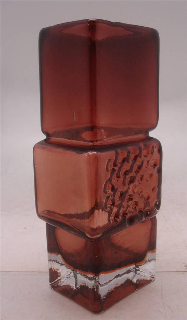 Whitefriars Drunken Bricklayer Art Glass Vase Choice of 5 Colours eBay