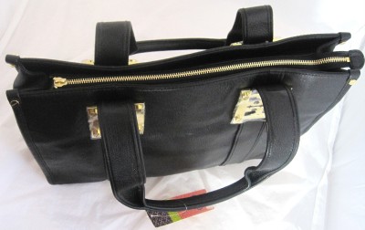 Ebay Tory Burch Handbags on Tory Burch Black Gareth Leather Tote Handbag Purse 550 Ebay