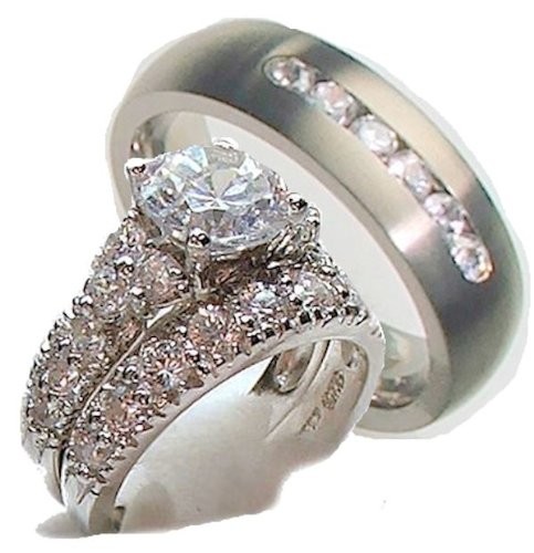 ... Wedding  EngagementWedding Ring Sets  CZ, Moissanite  Simulated