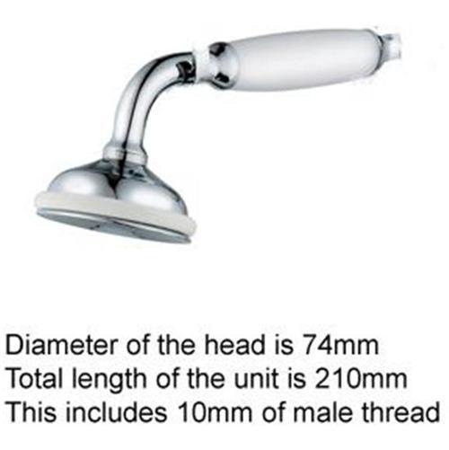Victorian Design Hand Shower Attachment Hand shower head in the typical Victorian colonial style