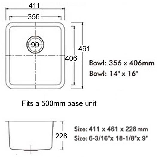 Small Single Bowl Matt Brushed Stainless Steel UnderMount Kitchen Sinks