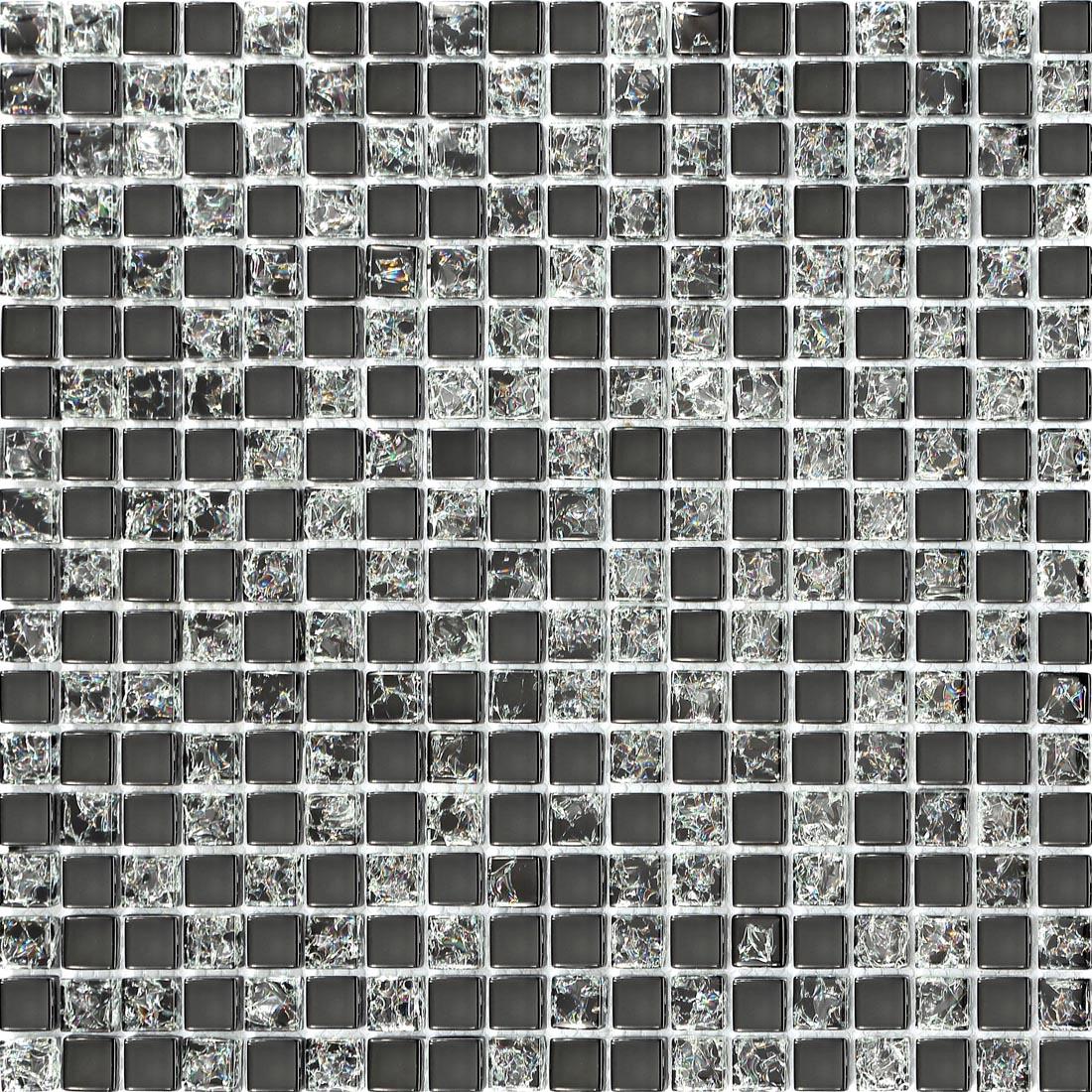 Glass Crackle Mosaic Tiles Sheets Bathroom Shower Kitchen Splashback