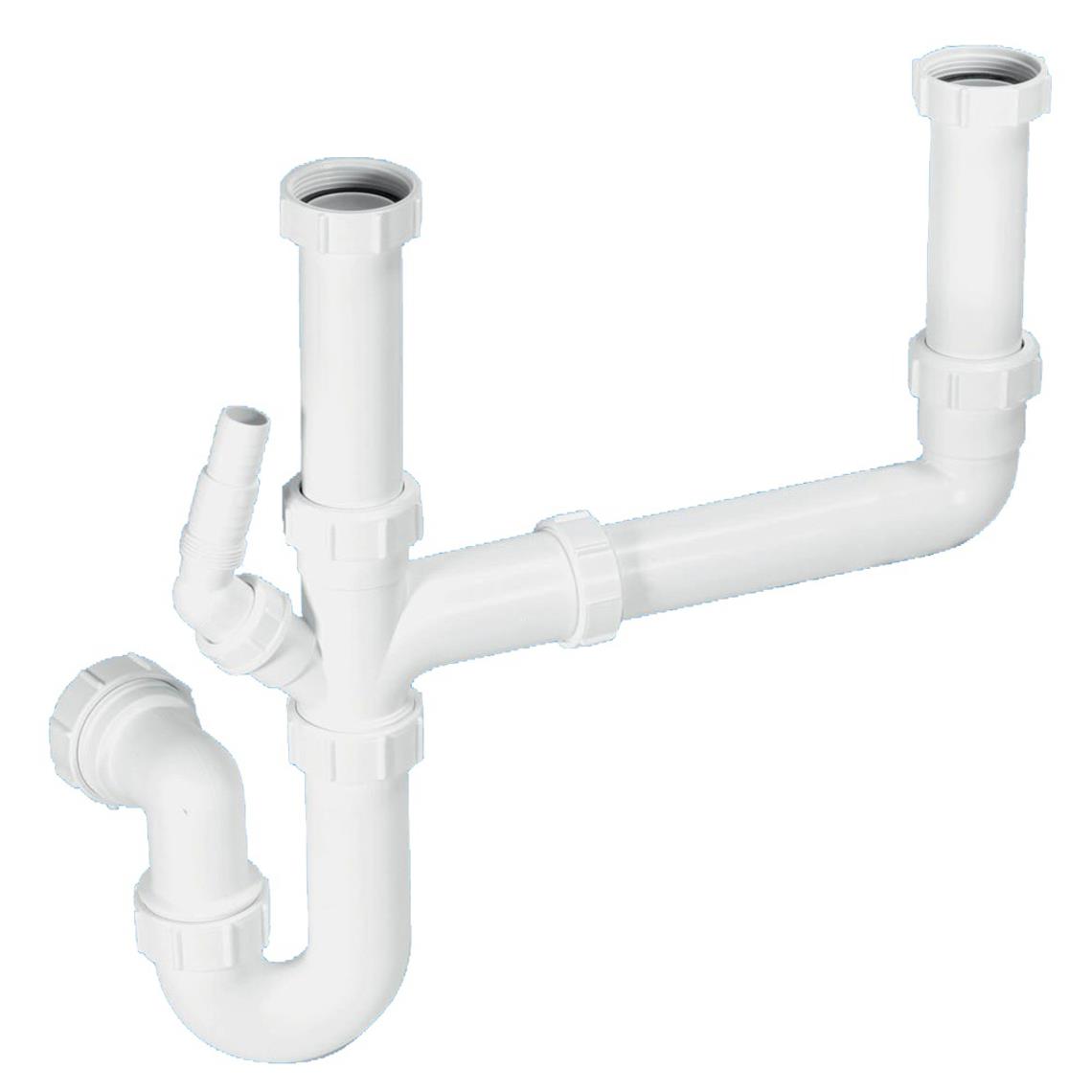 Multi-bowl Kitchen Sink Plumbing Kit with Appliance ...
