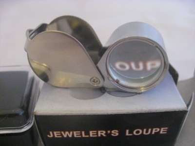 Antiques Dealer on Antique Dealers Jewellery Loupe Eye Glass Magnifier 30x21mag   Ebay