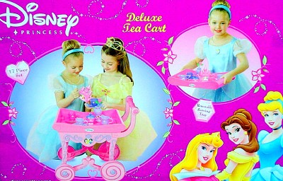 princess tea set with cart