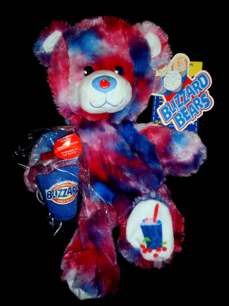 Build a Bear Cherry Berry Blizzard DQ Dairy Queen Ice Cream Unstuffed