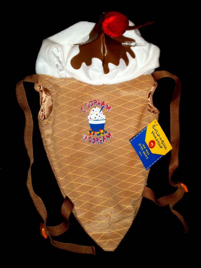 NEW Build A Bear DQ Dairy Queen Blizzard Ice Cream Cone Teddy Carrier