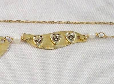 Ankle bracelet with hearts and wings clearance